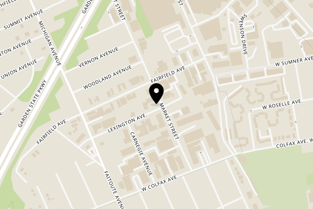 Map showing the location of Michigan Deli on 219 Market St in Kenilworth